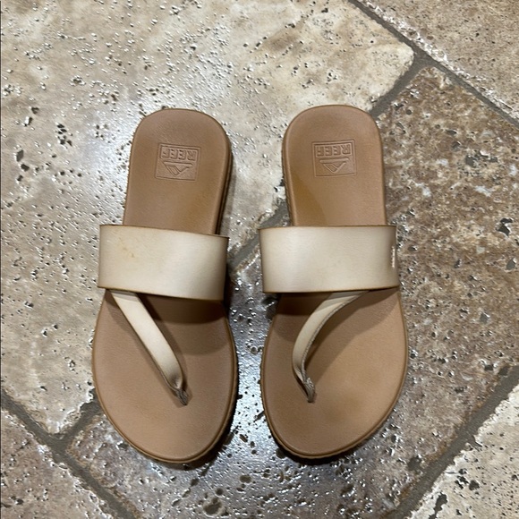 Reef Cream and Tan Sandals - Picture 1 of 1